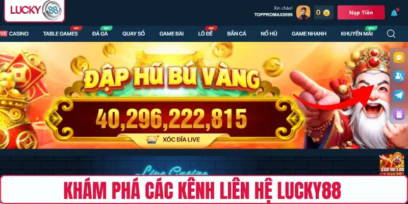 Khám phá các kênh liên hệ LUCKY88 