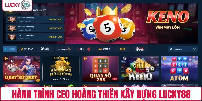 Khám phá hành trình CEO Hoàng Thiên xây dựng LUCKY88