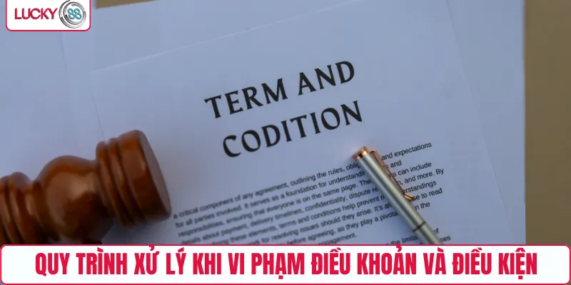 Quy trình xử lý khi vi phạm điều khoản và điều kiện